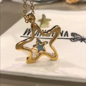 Beautiful fantasy jewelry stars pendant crystal